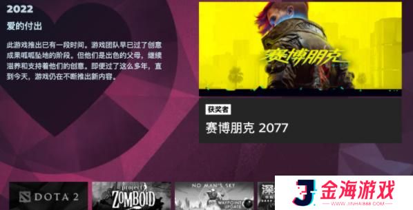 Steam2022年度大奖名单